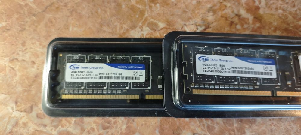 Комплект модулей памяти Team DDR3 4GB * 2шт = 8GB 1600MHz Elite
