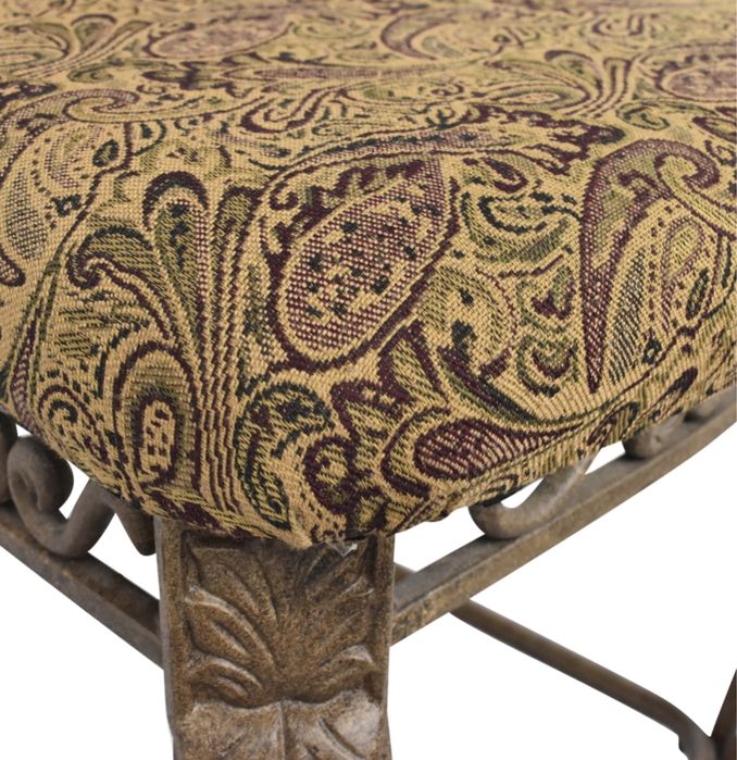 Par de Cadeiras bar grandes vitorianas em ferro antigas