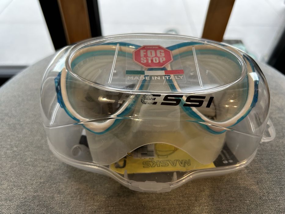 Maska do nurkowania snorkelingu Cressi Samoa clear/aquamarine DN240025