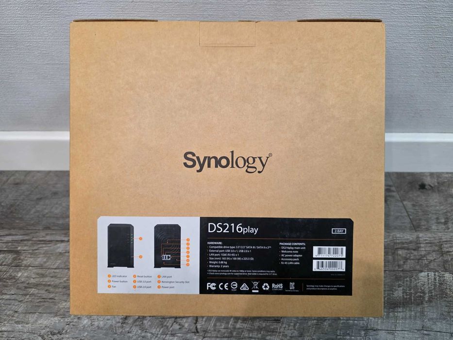 Мережевий накопичувач Synology DS216play | NAS сервер