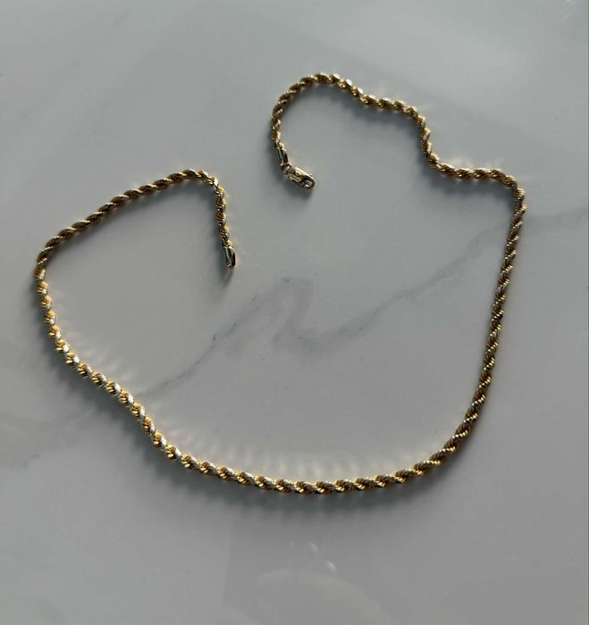 Łańcuszek zloty kordel 585