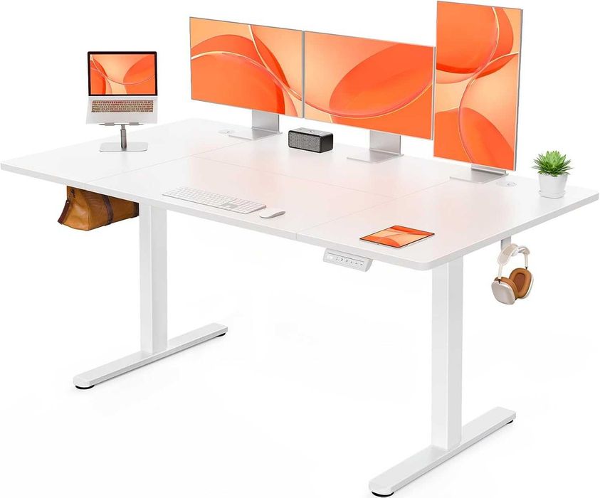 Nowe biurko elektryczne / blat / regulowane / 70x140cm / ErGear !A3468!