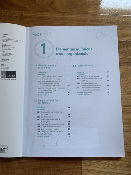 Caderno de exercícios e problemas 10F e 10 Q