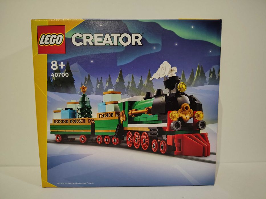 LEGO 40700 Creator - Zimowy pociąg + gratis Lego DYI kartki świąteczne
