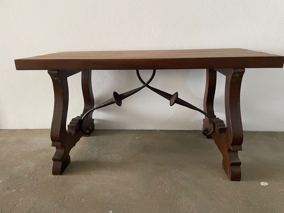 Mesa de centro/ coffee table retangular em madeira