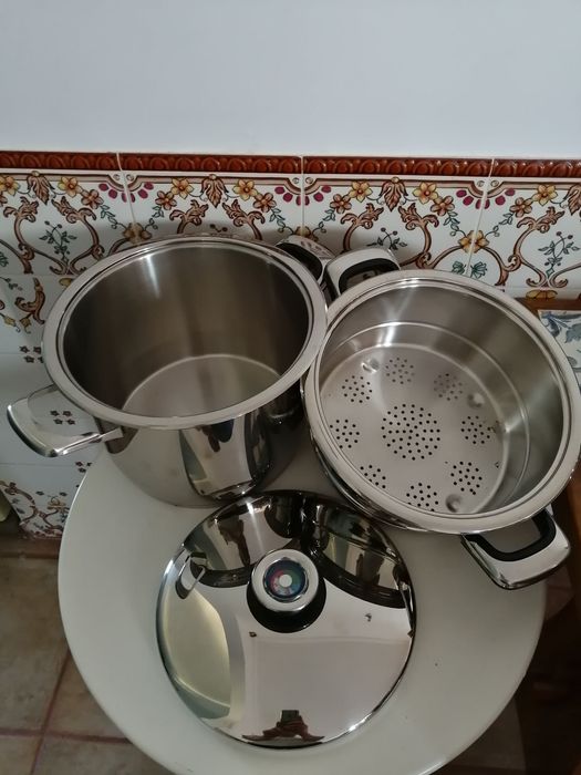 THERM-O-FORTE - Conjunto de Panelas em Aço Inoxidável