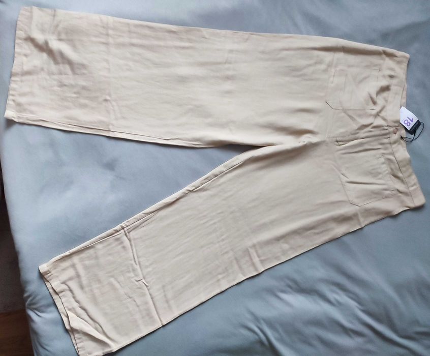 Primark spodnie 18/46, len viscoza
