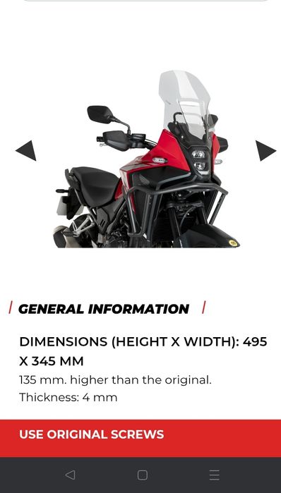 Para brisas PUIG Honda NX 500