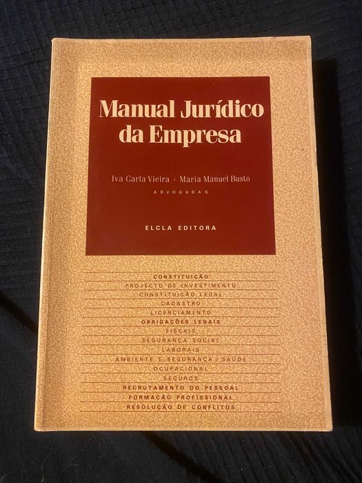 livro manual juridico da empresa de Iva Carla Vieira