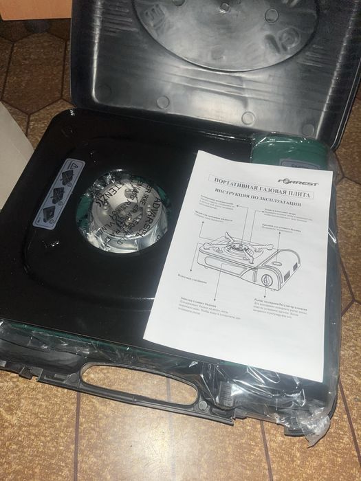 газовая плита forrest в кейсе + 3 балона