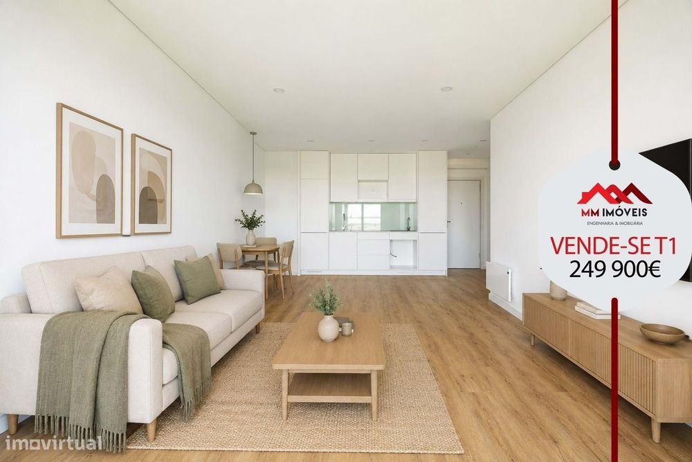 Apartamento T1 Novo | Varanda | Garagem | Zona Asprela