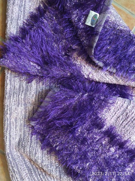 Carpete lilás e roxo