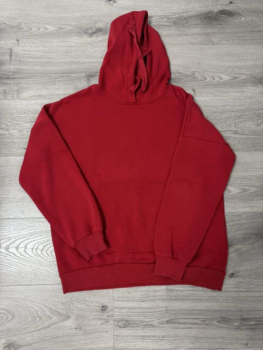 Червоне флісове худі