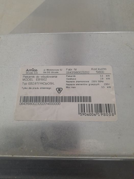 Piekarnik  Amica