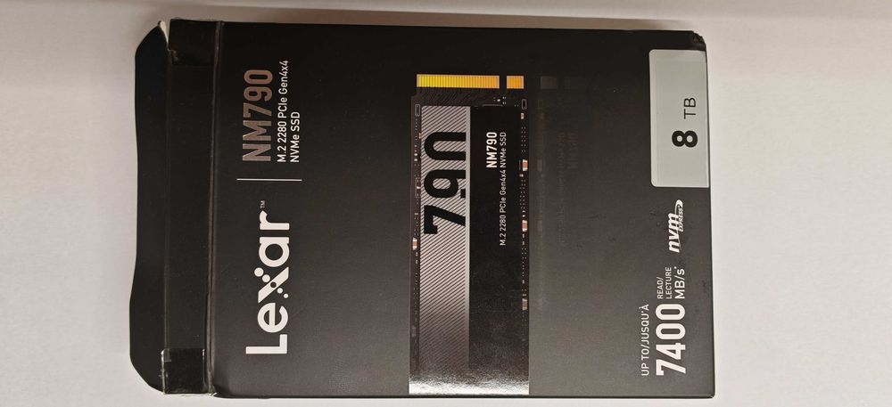 Dysk SSD NVMe Lexar NM790 8TB PCIe 4.0 – stan idealny, 100% zdrowia