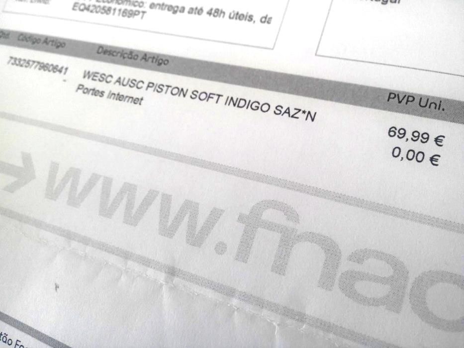 NOVO!! Auscustadores WESC Piston Soft Indigo - Desc. 50%