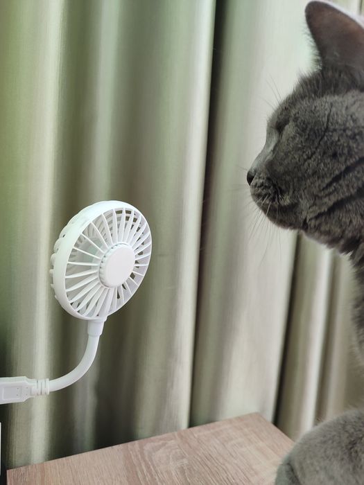 Портативний, гнучкий USB вентилятор для павербанка смартфона ноута