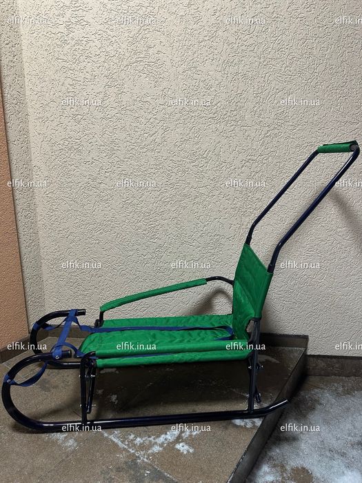 Санки дитячі розкладні з батьківською ручкою