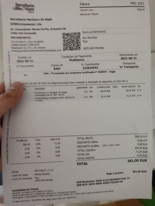 Sistema reboque completo mercedes