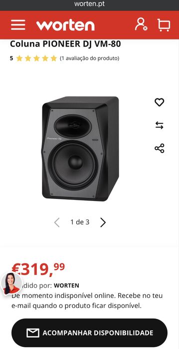 Vendo colunas Pioneer DJ VM-80