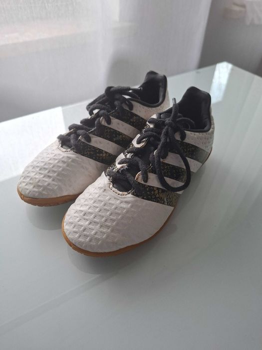 Halówki ADIDAS ACE dziecięce białe rozmiar 33 wkładka 21 cm