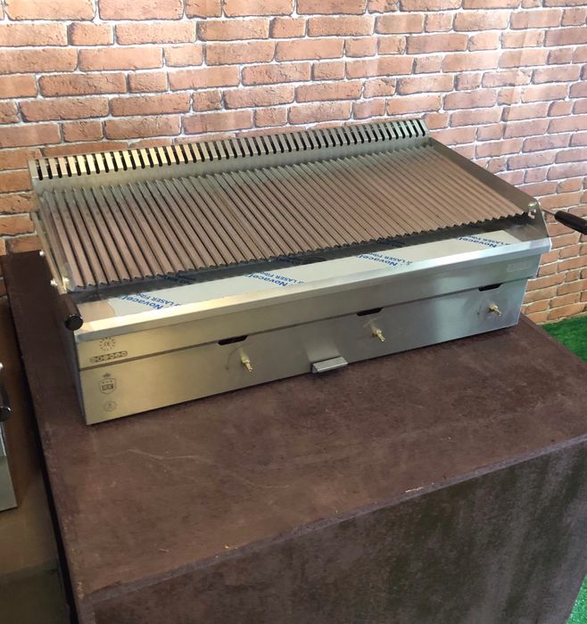 Grelhadores pedra lavica a gás