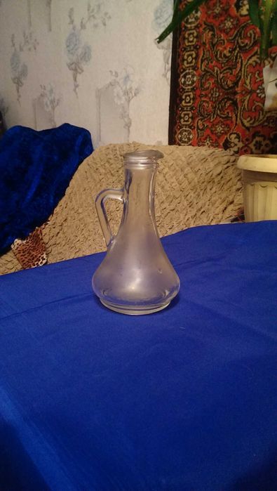 Старинная Винтажная Старая стеклянная бутылка-графинчик Pasabahce