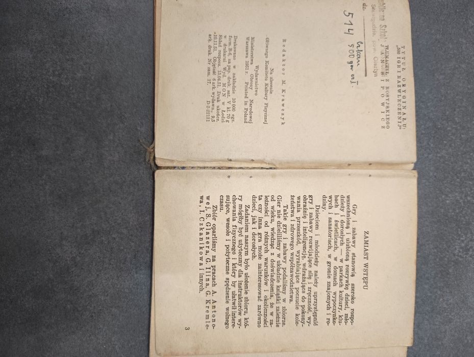 500 Gier i zabaw Czkannikow 1951