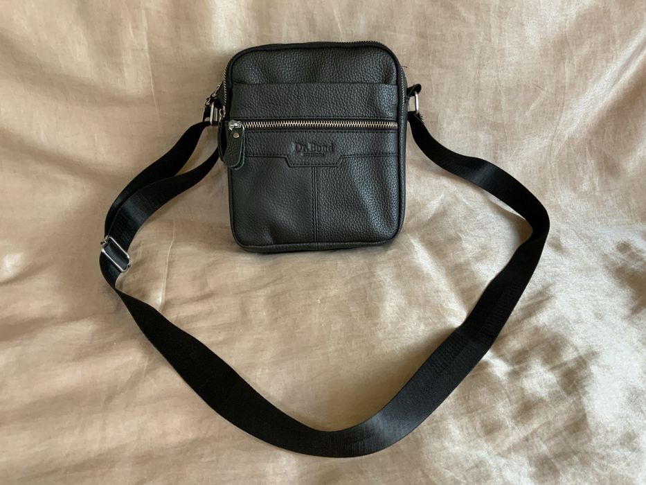 Кожаная мужская сумка Dr. Bond, через плечо