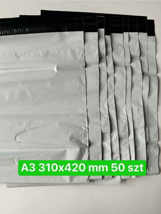 Foliopaki kurierskie A3 310x420 mm 50 szt mocne wytrzymałe