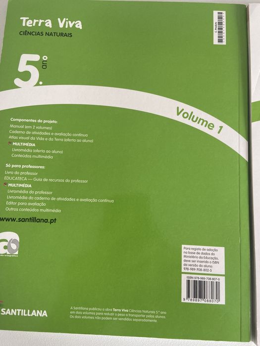 Livro do professor de Ciências Naturaisde 5 ano Terra Viva