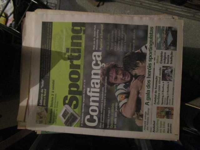 jornais vintage SCP Sporting competições europeias
