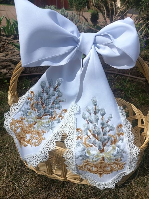 Бант на святковий кошик