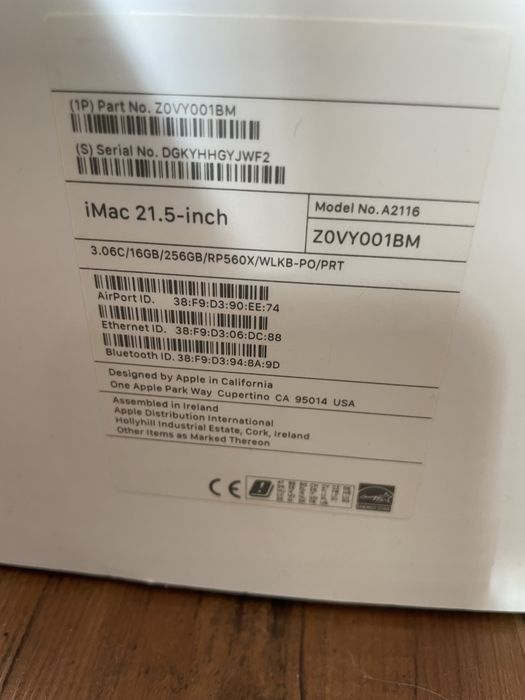 iMac 21,5” 2019 (A2116)