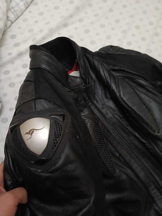 Casaco motard (Pele c/proteções) Kangroute