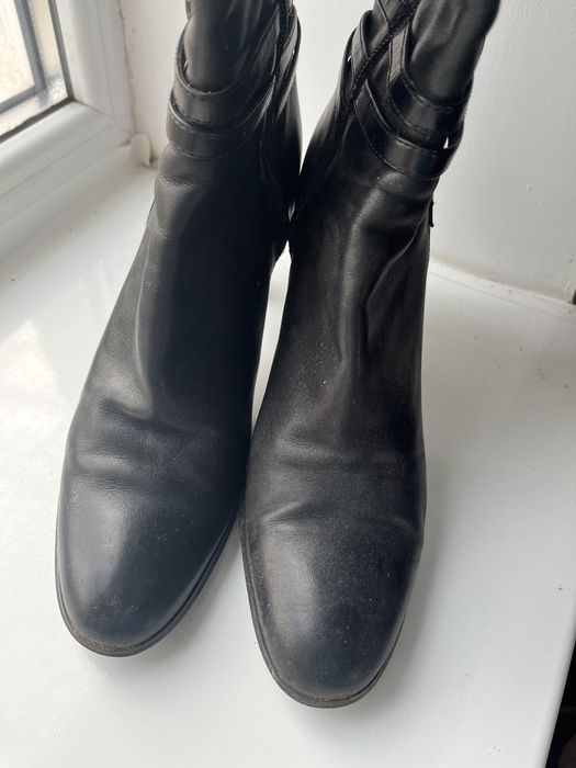 Кожаные сапоги