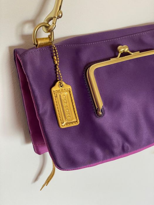 Coach Amanda Satin Foldover Clutch