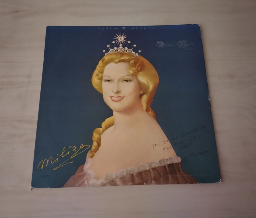 Miliza Korjus vinil 33 divine music assinado a dourado pela própria ed.americana