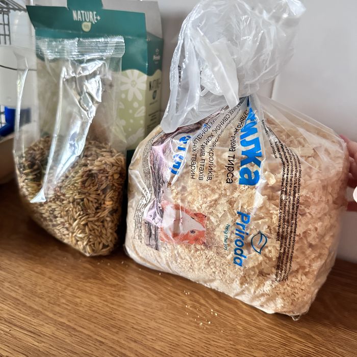 Все для хомʼячка або іншого гризуна (клітка, поїлка, колесо, корм)