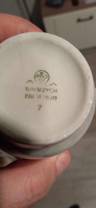Zestaw kawowy Wałbrzych. Pozłacany