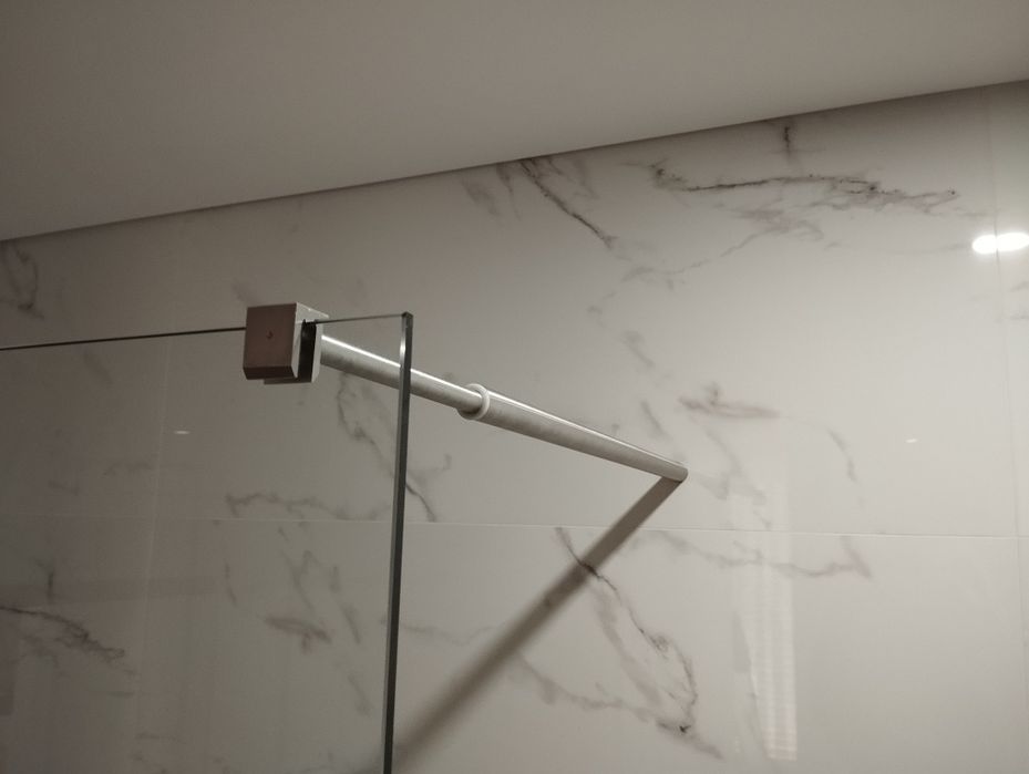 Varão inox fixar vidro poliban