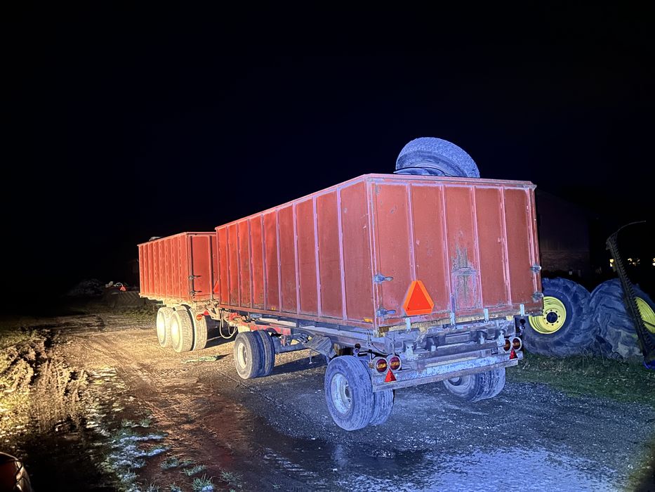 Przyczepa przyczepy rolnicze skorupa tandem