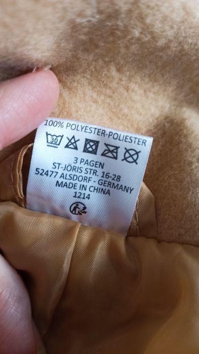 Sg Klasyczny płaszcz damski  48 , 50  elegancki piaskowy karmelowy pła