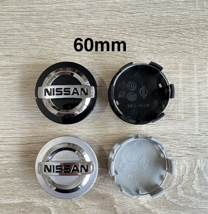 Conjunto de 4 Centros de Jantes Nissan 54mm 56mm 60mm 65mm 68mm