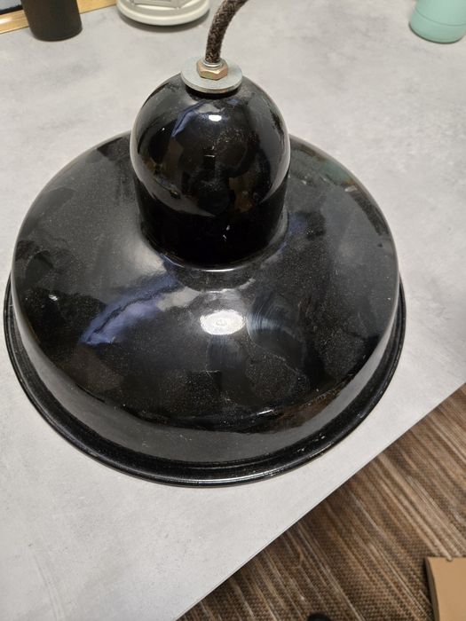 Candeeiro vintage em esmalte