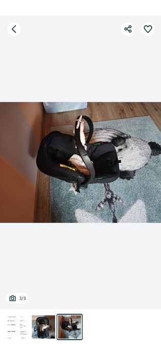 Wózek beretto vulcano 3w1