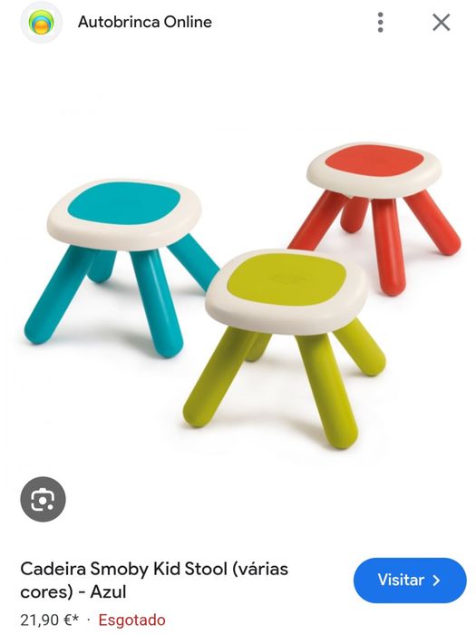 Mesa + 2 bancos infantil SMOBY