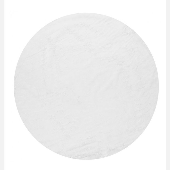 Tapete Branco Redondo 240cm Novo