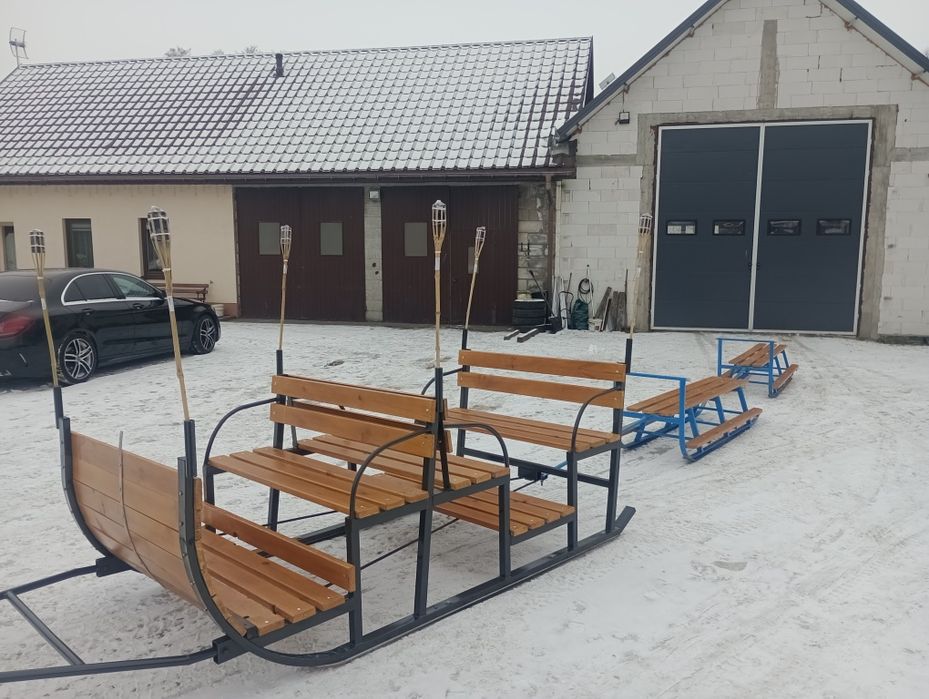 Sanki Sanie na kulig do quada traktora