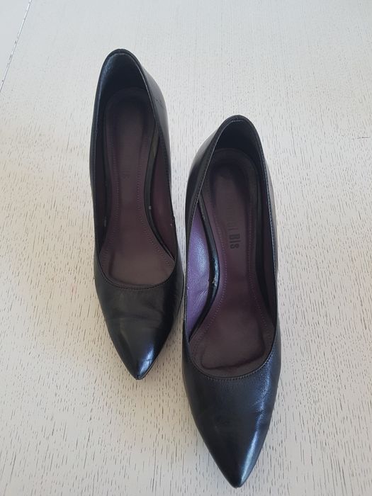 Szpilki skórzane klasyczne buty Conhpol-Bis rozm. 40